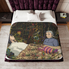 Load image into Gallery viewer, Anime Howl's Moving Castle Sherpa Blanket