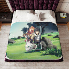 Load image into Gallery viewer, Iwatani & Raphtalia Sherpa Blanket