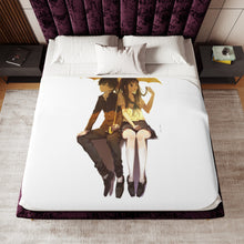 Load image into Gallery viewer, Eru Chitanda And Hōtarō Oreki under umbrella Sherpa Blanket