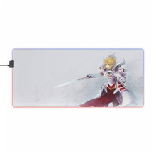 Load image into Gallery viewer, Fate/Apocrypha Saber Of Red RGB LED Mouse Pad (Desk Mat)