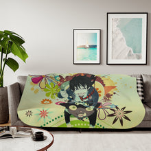 Load image into Gallery viewer, Blue Exorcist Sherpa Blanket