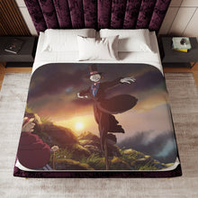 Load image into Gallery viewer, Anime Howl's Moving Castle Sherpa Blanket