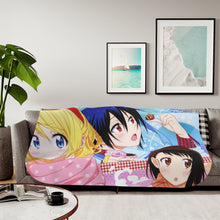 Load image into Gallery viewer, Nisekoi Chitoge Kirisaki, Kosaki Onodera, Seishirou Tsugumi Sherpa Blanket