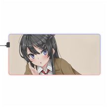 Load image into Gallery viewer, Rascal Does Not Dream Of Bunny Girl Senpai RGB LED Mouse Pad (Desk Mat)