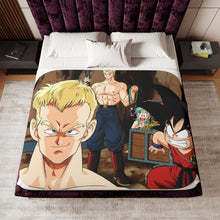 Load image into Gallery viewer, General Blue Sherpa Blanket