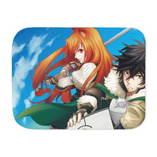 Load image into Gallery viewer, Naofumi and Raphtalia Sherpa Blanket