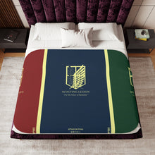 Load image into Gallery viewer, Anime Attack On Titan Sherpa Blanket