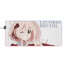Load image into Gallery viewer, Lycoris Recoil Chisato Nishikigi RGB LED Mouse Pad (Desk Mat)