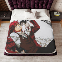 Load image into Gallery viewer, Black Butler Sherpa Blanket