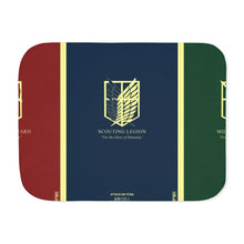 Load image into Gallery viewer, Anime Attack On Titan Sherpa Blanket