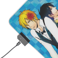 Load image into Gallery viewer, Durarara!! Izaya Orihara, Shizuo Heiwajima RGB LED Mouse Pad (Desk Mat)