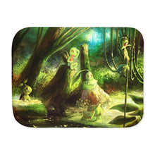 Load image into Gallery viewer, Grass Pokemon Sherpa Blanket