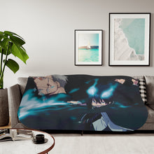 Load image into Gallery viewer, Blue Exorcist Sherpa Blanket
