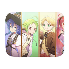 Load image into Gallery viewer, Mushoku Tensei: Jobless Reincarnation Roxy Migurdia, Rudeus Greyrat, Eris Boreas Greyrat, Sylphiette Sherpa Blanket