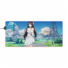 Load image into Gallery viewer, Infinite Stratos Houki Shinonono RGB LED Mouse Pad (Desk Mat)