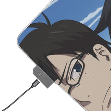 Load image into Gallery viewer, Blue Exorcist RGB LED Mouse Pad (Desk Mat)