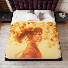 Load image into Gallery viewer, Anime Spirited Away Sherpa Blanket