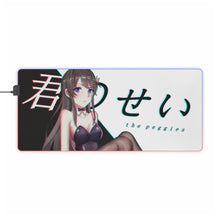 Load image into Gallery viewer, Rascal Does Not Dream Of Bunny Girl Senpai RGB LED Mouse Pad (Desk Mat)