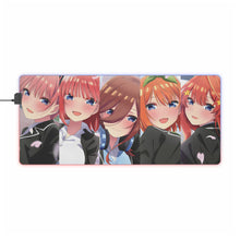 Load image into Gallery viewer, The Quintessential Quintuplets Miku Nakano, Itsuki Nakano, Nino Nakano, Yotsuba Nakano, Ichika Nakano RGB LED Mouse Pad (Desk Mat)