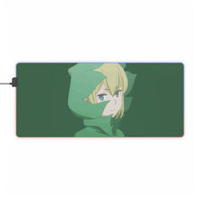 Load image into Gallery viewer, Is It Wrong to Try to Pick Up Girls in a Dungeon? RGB LED Mouse Pad (Desk Mat)