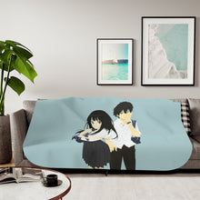 Load image into Gallery viewer, Eru Chitanda And Hōtarō Oreki Full Body Sherpa Blanket