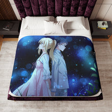 Load image into Gallery viewer, Anime Your Lie in April Sherpa Blanket