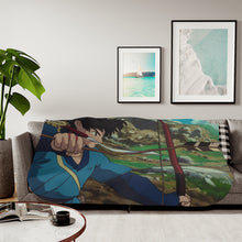 Load image into Gallery viewer, Anime Princess Mononoker Sherpa Blanket