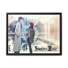 Load image into Gallery viewer, Makise Kurisu & Rintarou Okabe Canvas Framed Art Print