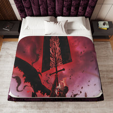 Load image into Gallery viewer, Black Clover Asta Sherpa Blanket