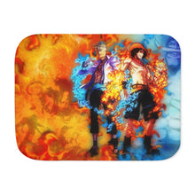 Load image into Gallery viewer, Ace,Marco and White Beard Sherpa Blanket