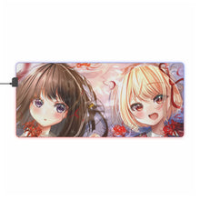 Load image into Gallery viewer, Lycoris Recoil Takina Inoue, Chisato Nishikigi RGB LED Mouse Pad (Desk Mat)