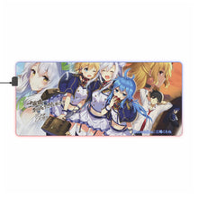 Load image into Gallery viewer, Rokudenashi Majutsu Koushi To Akashic Records Sistine Fibel, Glenn Radars, Rumia Tingel, Celica Arfonia, Albert Frazer RGB LED Mouse Pad (Desk Mat)