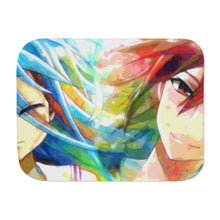 Load image into Gallery viewer, Watercolor (Sora/Shiro) Sherpa Blanket