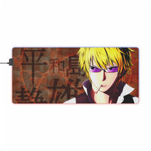 Load image into Gallery viewer, Durarara!! Shizuo Heiwajima RGB LED Mouse Pad (Desk Mat)