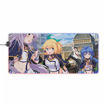 Load image into Gallery viewer, Rokudenashi Majutsu Koushi To Akashic Records Sistine Fibel, Glenn Radars, Rumia Tingel RGB LED Mouse Pad (Desk Mat)