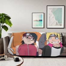 Load image into Gallery viewer, Boruto Sherpa Blanket