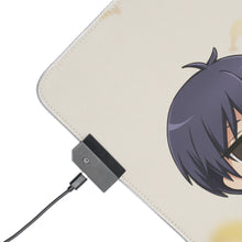 Load image into Gallery viewer, Aho Girl Yoshiko Hanabatake, Akuru Akutsu RGB LED Mouse Pad (Desk Mat)