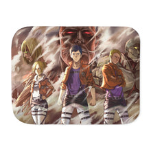 Load image into Gallery viewer, Anime Attack On Titan Sherpa Blanket