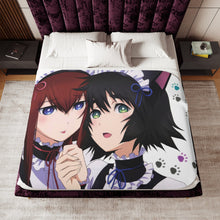 Load image into Gallery viewer, Makise and Mayuri Cosplay Sherpa Blanket