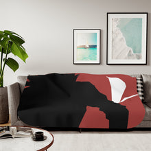 Load image into Gallery viewer, Ginti Silhouette Sherpa Blanket