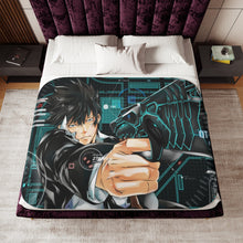 Load image into Gallery viewer, Shinya Kogami With his Dominator Sherpa Blanket