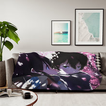 Load image into Gallery viewer, Eru Chitanda And Hōtarō Oreki Face Sherpa Blanket