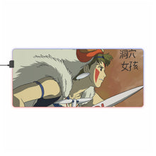 Load image into Gallery viewer, Princess Mononoke RGB LED Mouse Pad (Desk Mat)