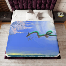 Load image into Gallery viewer, Anime Spirited Away Sherpa Blanket