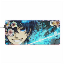 Load image into Gallery viewer, Blue Exorcist Rin Okumura RGB LED Mouse Pad (Desk Mat)
