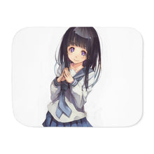 Load image into Gallery viewer, Eru Chitanda smile Sherpa Blanket