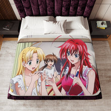 Load image into Gallery viewer, High School DxD Rias Gremory, Issei Hyoudou, Asia Argento Sherpa Blanket