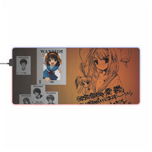Load image into Gallery viewer, The Melancholy Of Haruhi Suzumiya RGB LED Mouse Pad (Desk Mat)
