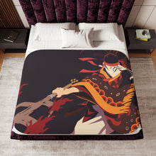Load image into Gallery viewer, Kagura Dance from Demon Slayer: Kimetsu no Yaiba Sherpa Blanket