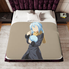 Load image into Gallery viewer, Rimuru Tempest in human form and in slime form minimalist Sherpa Blanket